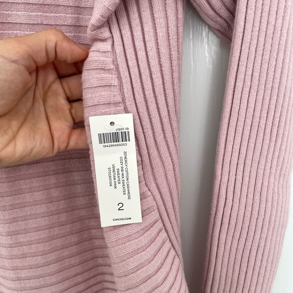 New Chico's Rose pink Cowl & Turtlenecks for Women size L - Picture 5 of 7